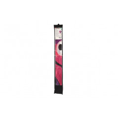 Šarkan lietajúci klaun nylon 78x86cm ružovo-fialový v látkovom sáčku 11x90x2cm