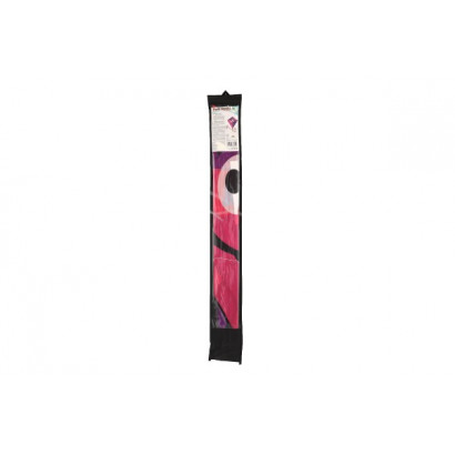Šarkan lietajúci klaun nylon 78x86cm ružovo-fialový v látkovom sáčku 11x90x2cm