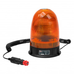 Výstražný maják s magnetom 12 V LED80, oranžový