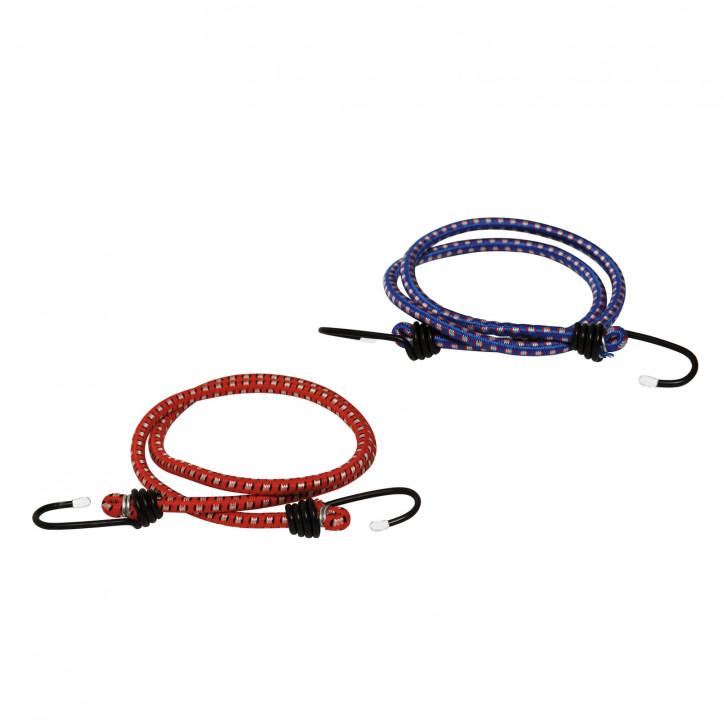 Pružný upínací popruh s hákom / gumicuk 7 mm x 45 cm, 2 ks Pružný upínací popruh s hákom / gumicuk 7 mm x 45 cm, 2 ks