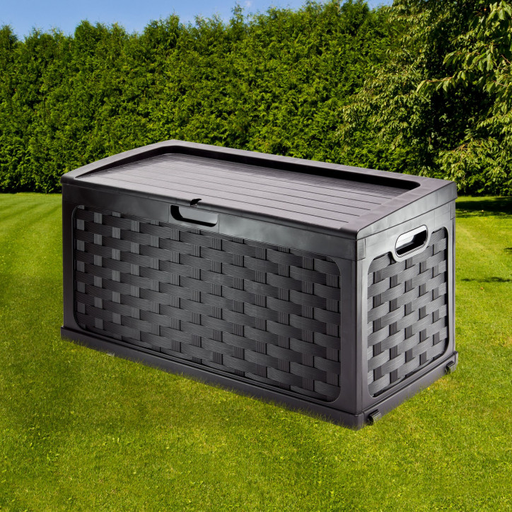 Úložný box 270 litrov Rattan, čierny Úložný box 270 litrov Rattan, čierny