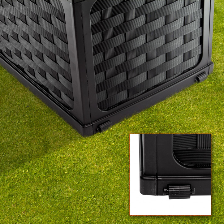 Úložný box 270 litrov Rattan, čierny Úložný box 270 litrov Rattan, čierny
