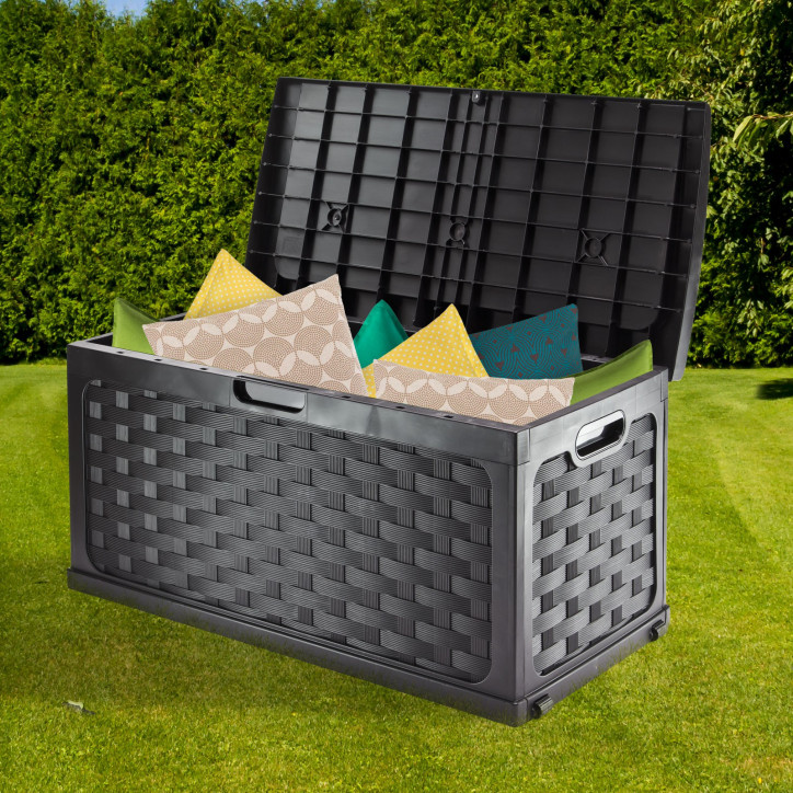 Úložný box 270 litrov Rattan, čierny Úložný box 270 litrov Rattan, čierny