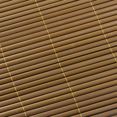 Clona na plot, bambusová rohož z PVC 90x500 cm, hnedá