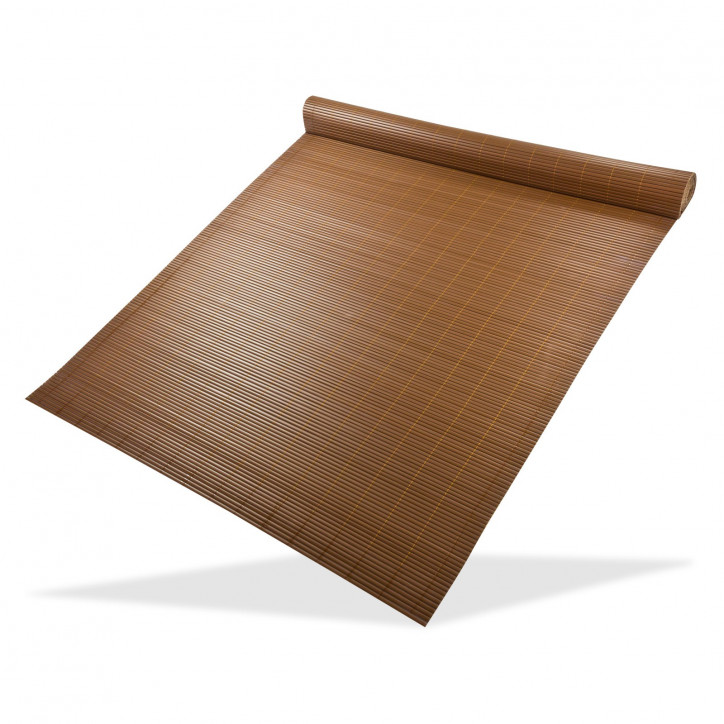 Clona na plot, bambusová rohož z PVC 140x500 cm, hnedá Clona na plot, bambusová rohož z PVC 140x500 cm, hnedá