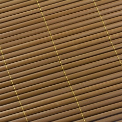 Clona na plot, bambusová rohož z PVC 140x500 cm, hnedá
