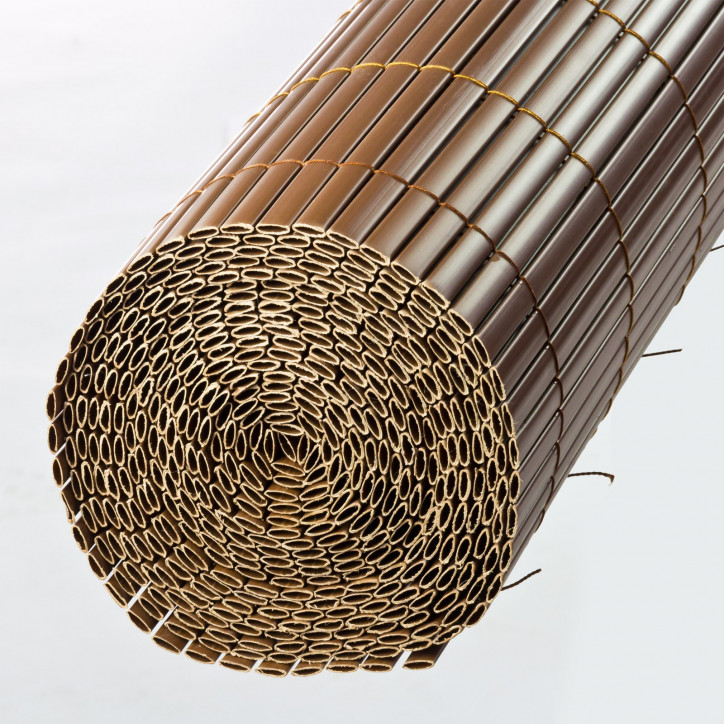 Clona na plot, bambusová rohož z PVC 140x500 cm, hnedá Clona na plot, bambusová rohož z PVC 140x500 cm, hnedá