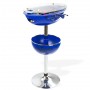 DEMA Barový stolík so stolným futbalom Vegas, modrý