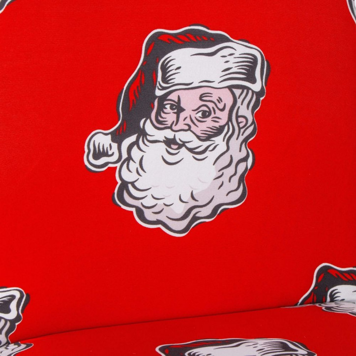Vianočný poťah na stoličku, červený, Santa Claus SPRINGOS SPANDEX