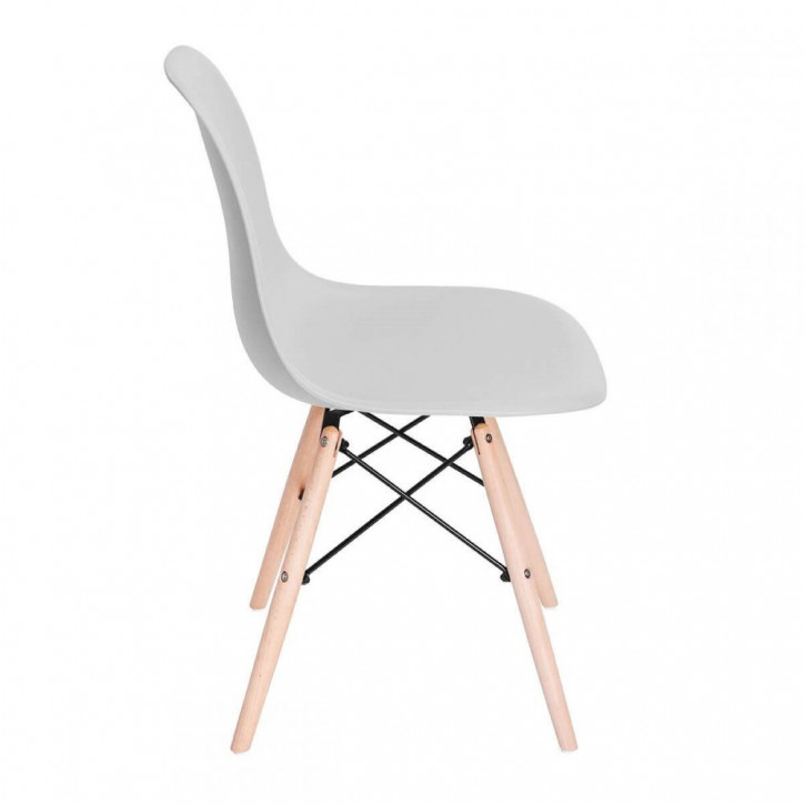 Dizajnová stolička SPRINGOS MILANO svetlo šedá