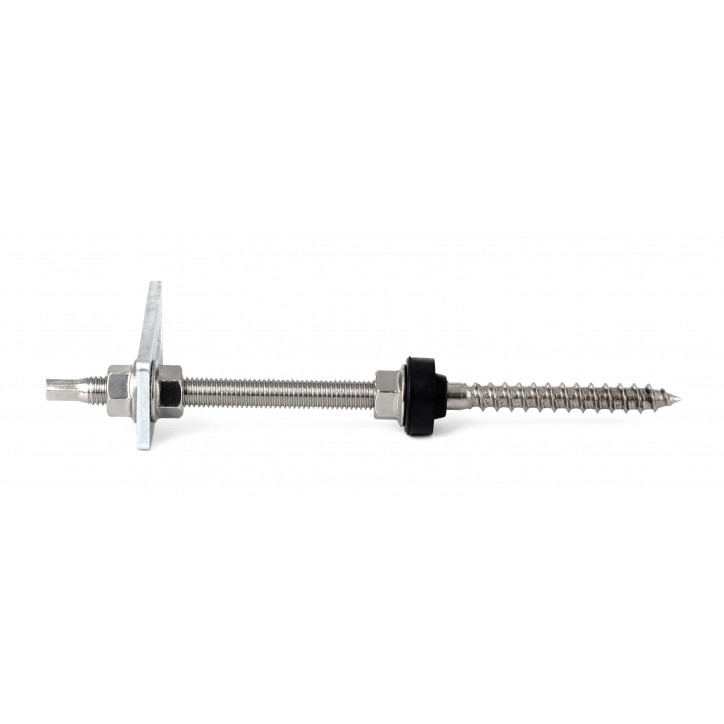 Skrutka kombivrut M10, 250 mm, pre vlnitú strechu, kompletná sada Skrutka kombivrut M10, 250 mm, pre vlnitú strechu, kompletná sada