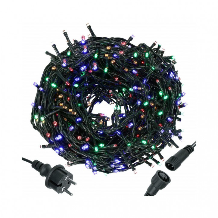 LED svetelná reťaz - 61,5m, 1000LED, IP44, multicolor LED svetelná reťaz - 61,5m, 1000LED, IP44, multicolor