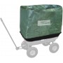 Krycia plachta k záhradnému vozíku GGW 250 (kód tovaru: 94336), využiteľná predovšetkým pri transporte lístia, pokosenej trávy alebo záhradného odpadu.