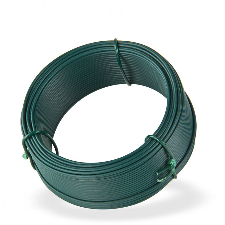 Viazací drôt poplastovaný 1,4 mm, dĺžka 25 m, zelený