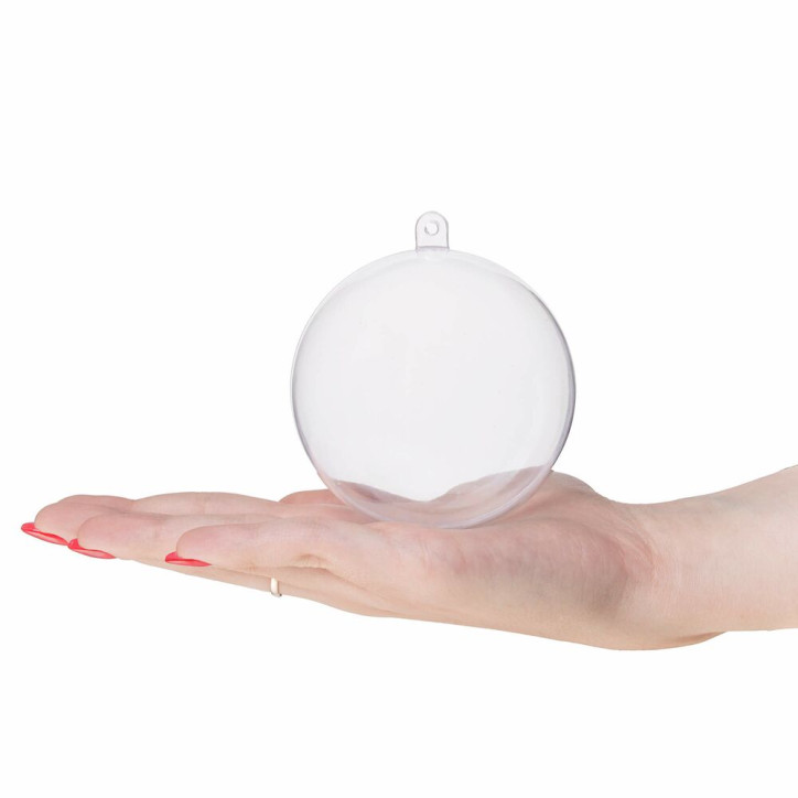Vianočná banka priehľadná 10cm Vianočná banka priehľadná 10cm