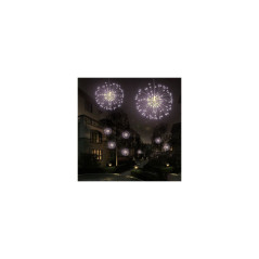 LED Hviezda Supernova - 30cm, 100LED, 8 funkcií, IP44, teplá biela