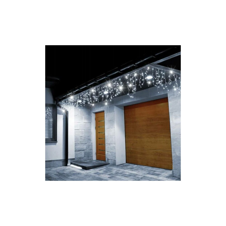 LED kvaple - 22,5m, 500LED, IP44, studená biela + záblesky LED kvaple - 22,5m, 500LED, IP44, studená biela + záblesky