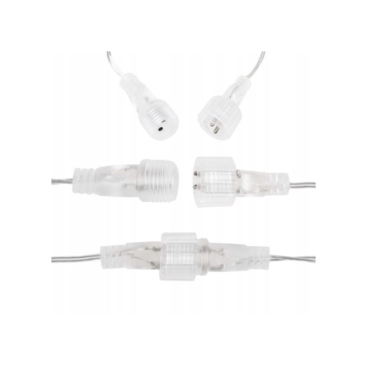 LED svetelný záves Hviezdy - 2x1, 6m, 180LED, IP44, studená biela + záblesky LED svetelný záves Hviezdy - 2x1, 6m, 180LED, IP44, studená biela + záblesky