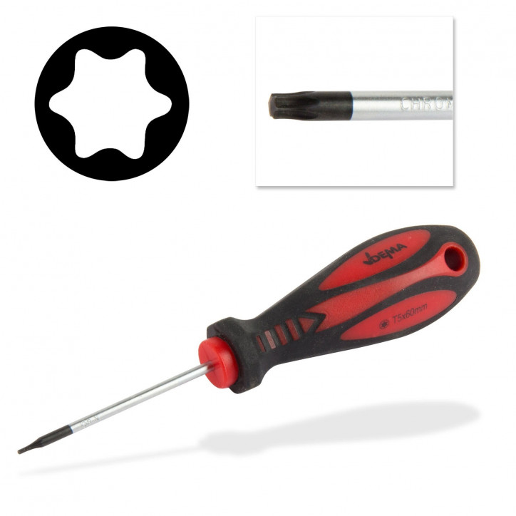 Skrutkovač torx T5x3x60 Skrutkovač torx T5x3x60