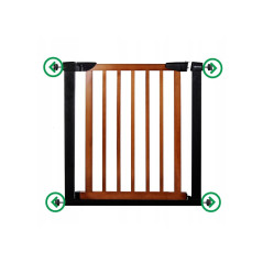 Detská zábrana nastaviteľná 75-138 cm SPRINGOS BabyLock hnedá