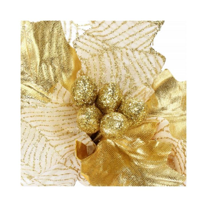 Vianočná hviezda na stonke 24x26 cm, zlatá Vianočná hviezda na stonke 24x26 cm, zlatá
