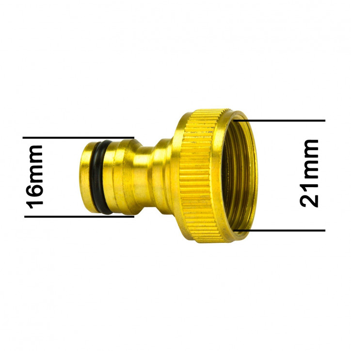Adaptér na rýchlospojku mosadzný 1/2" IG