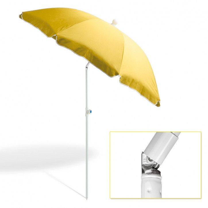 Plážový slnečník 180 cm UV30 Beach, žltý Plážový slnečník 180 cm UV30 Beach, žltý