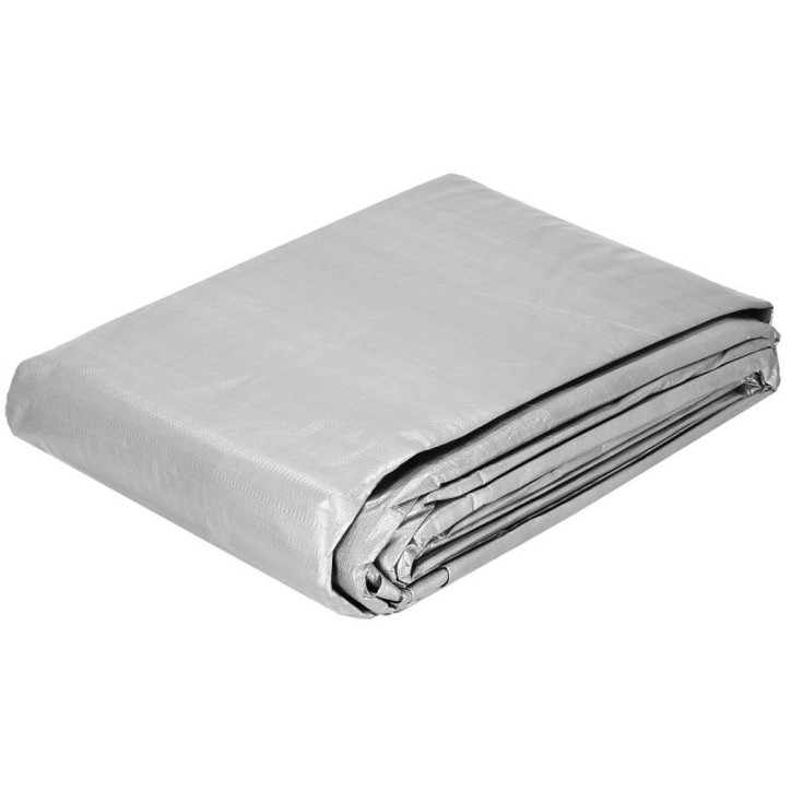 Krycia plachta s okami 4x6 m, extra silná, 210g PE, šedá SPRINGOS PROTECT Krycia plachta s okami 4x6 m, extra silná, 210g PE, šedá SPRINGOS PROTECT