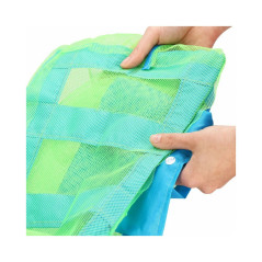 Plážová taška s uchami SPRINGOS PORTA modro-zelená