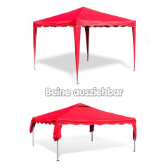 DEMA Záhradný altánok skladací 3x3 m, červený