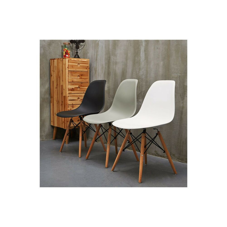 Dizajnová stolička SPRINGOS MILANO čierna