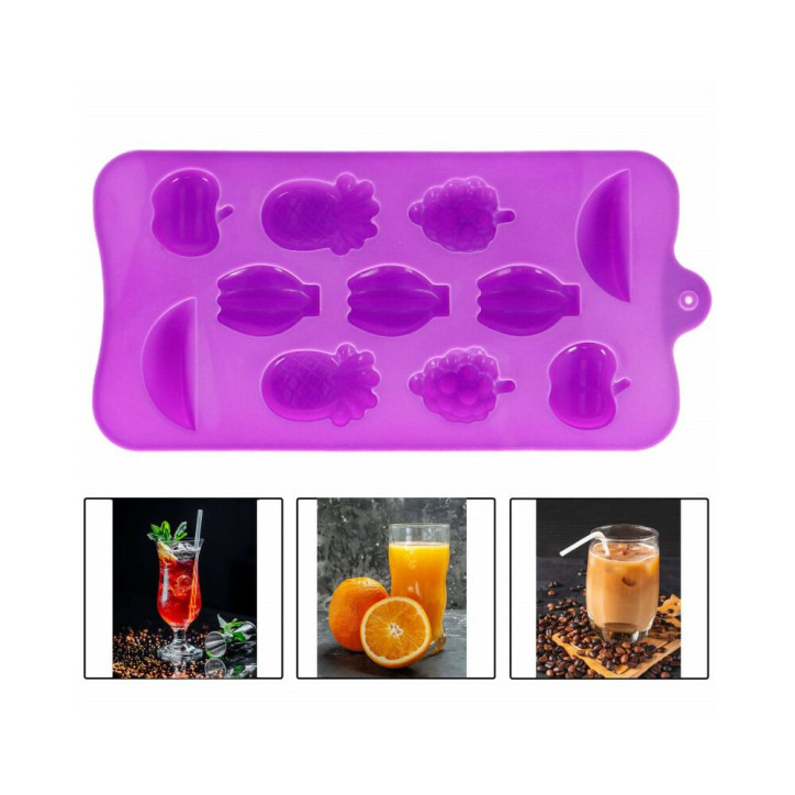 Silikónová forma na ľad SPRINGOS FRUIT fialová Silikónová forma na ľad SPRINGOS FRUIT fialová