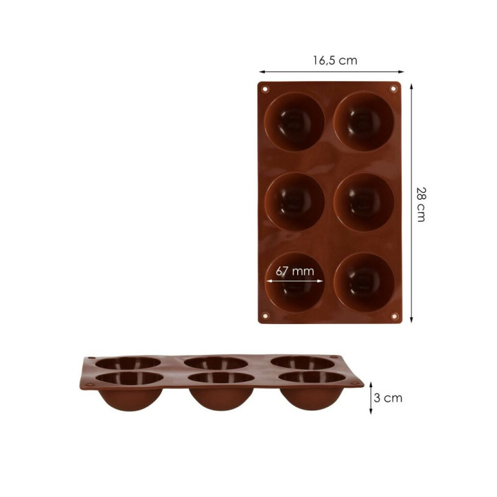 Silikónová forma na pečenie SPRINGOS CAKE M hnedá Silikónová forma na pečenie SPRINGOS CAKE M hnedá