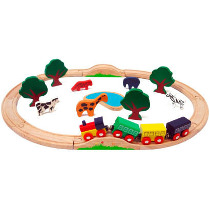 Detská drevená železnica
