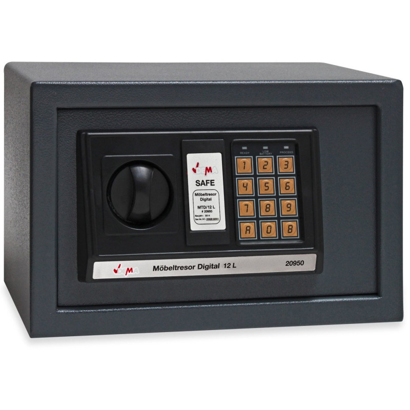 DEMA Digitálny trezor 12 litrov 31x20x20 cm