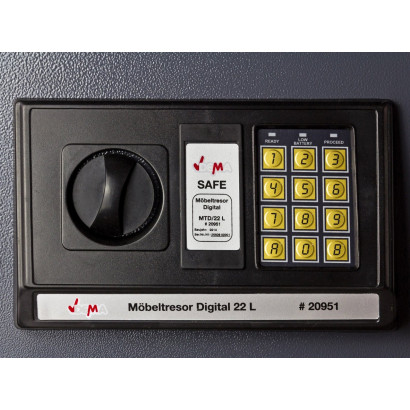 Digitálny trezor 35x25x25 cm 22 litrov