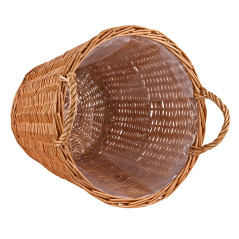 Pletený košík z vŕbového prútia s fóliou 45 cm
