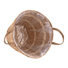 Pletený košík z morskej trávy s fóliou 40 cm Seasons