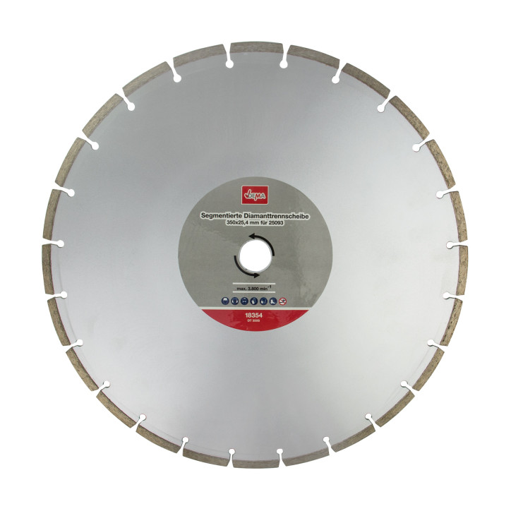 Diamantový rezný kotúč segmentovaný 350 mm/25,4 mm Diamantový rezný kotúč segmentovaný 350 mm/25,4 mm