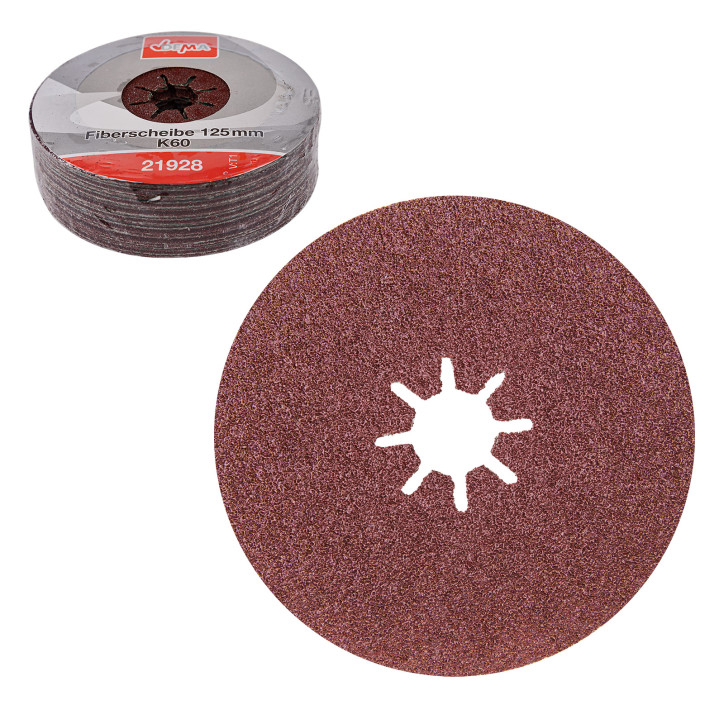 Fíbrový brúsny kotúč 125 mm K60, 25 ks Fíbrový brúsny kotúč 125 mm K60, 25 ks