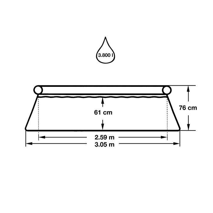 Bazén s filtráciou Fast Set 305x76 cm