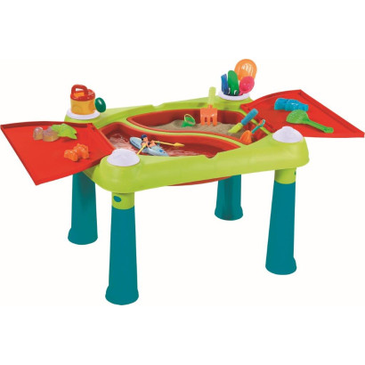 Detský stolík Creative Fun Table tyrkysový / červený