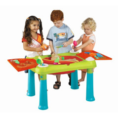 Detský stolík Keter Creative Fun Table tyrkysový / červený
