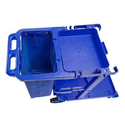 DEMA Profi pojazdný upratovací vozík s držiakom na odpadkové vrece 87 litrov