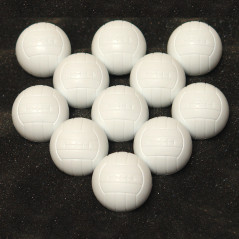 Loptičky pre stolný futbal, biele, 11 ks