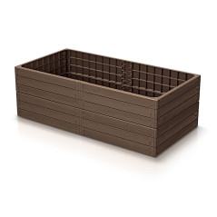 Vyvýšený záhon BASE WOODY hnedý 149,2 cm