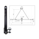 Ťažná lišta s trojbodovým zavesením 932 mm Kat. 2