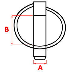 Zaisťovací čap 4,5 x 28 mm