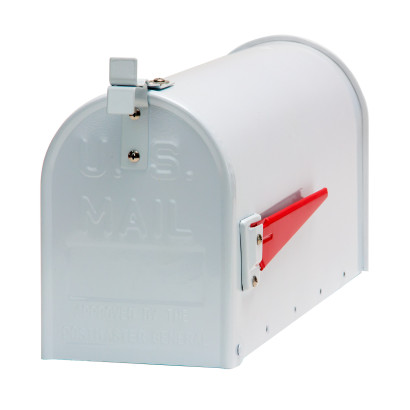 Hliníková americká poštová schránka, biela