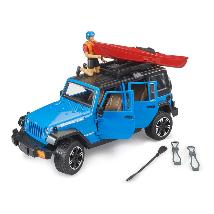 Terénne auto Jeep Wrangler Rubicon Unlimited s kajakom a figúrkou 1:16 02529 Terénne auto Jeep Wrangler Rubicon Unlimited s kajakom a figúrkou 1:16 02529